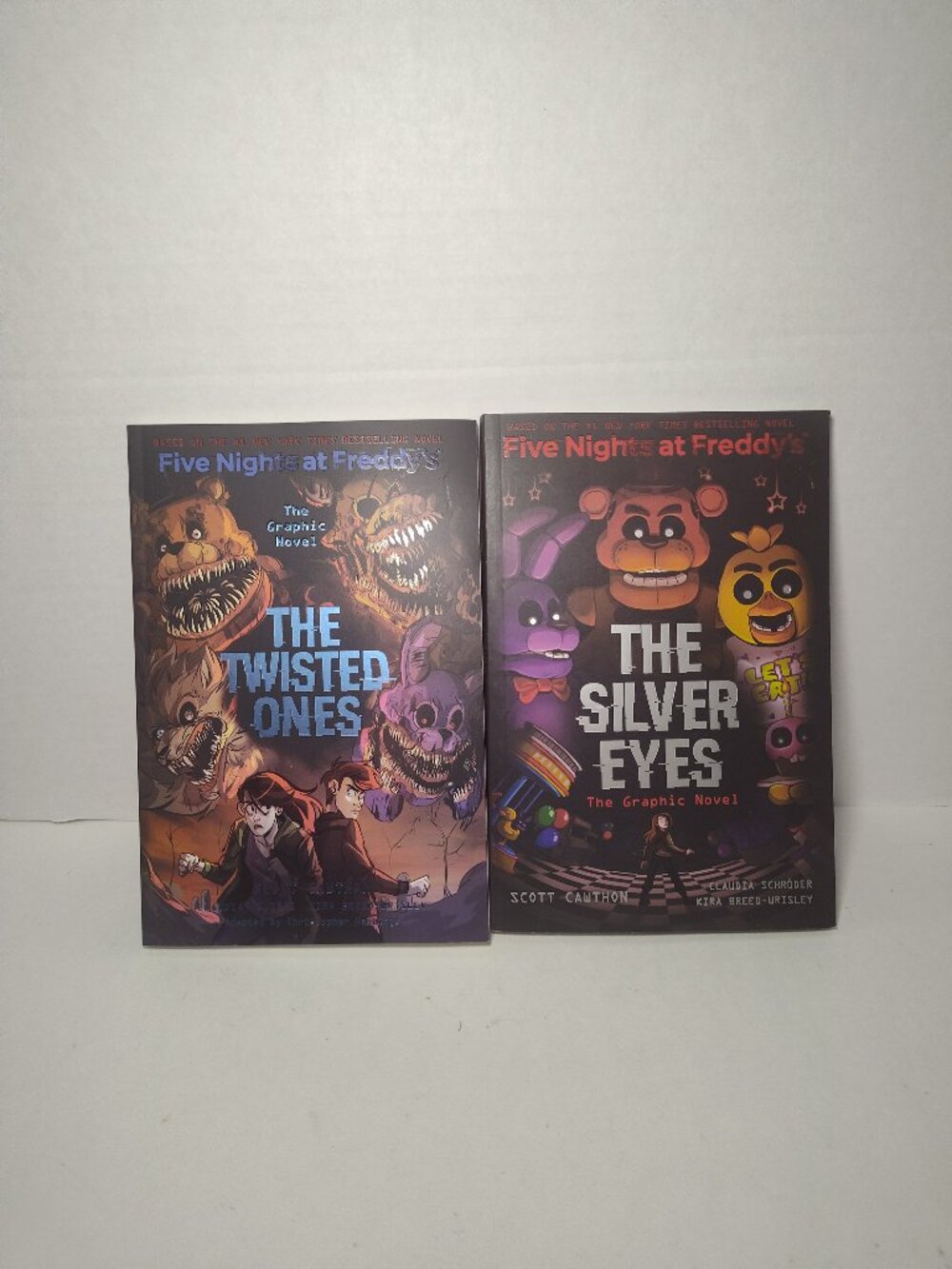 Five Nights at Freddy's Graphic Novel Lot Silver Eyes Twisted Ones PB